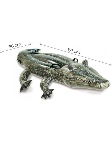 Inflatable crocodile swimming mattress 170 cm INTEX 57551