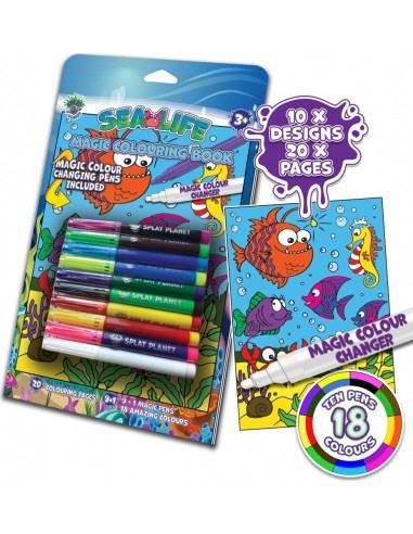 Splat Planet magic colouring book SEA LIFE