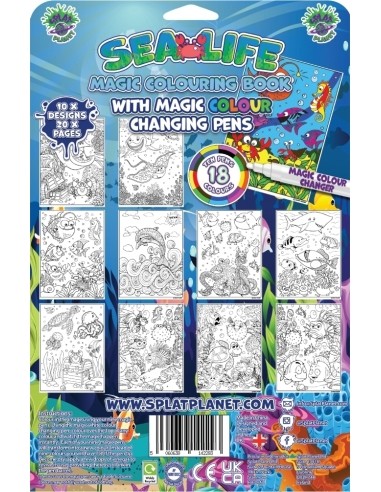 Splat Planet magic colouring book SEA LIFE