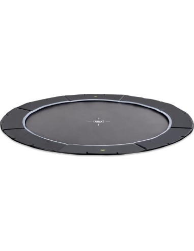 EXIT Dynamic ground level sports trampoline ø427cm - black