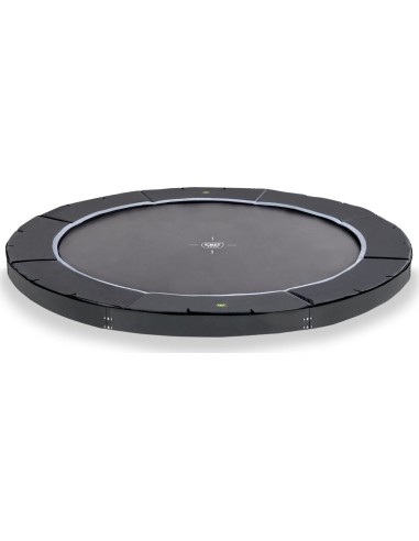 EXIT Dynamic ground level sports trampoline ø427cm - black