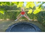 EXIT Dynamic ground level sports trampoline ø427cm - black