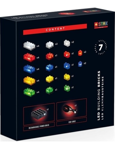 STAX construction set SYSTEM, Basic Transparent, 36 pcs.