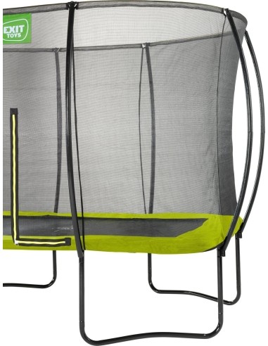 EXIT Silhouette trampoline 244x366cm - green Outdoor Rectangular Coil spring Above ground trampoline