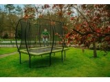 EXIT Silhouette trampoline 244x366cm - green Outdoor Rectangular Coil spring Above ground trampoline