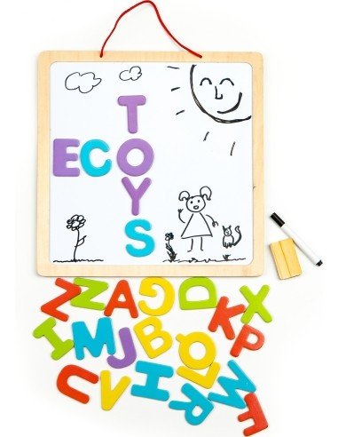 Educational 3-in-1 magnetic chalkboard letters