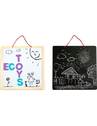 Educational 3-in-1 magnetic chalkboard letters