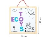 Educational 3-in-1 magnetic chalkboard letters