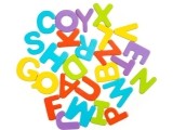 Educational 3-in-1 magnetic chalkboard letters