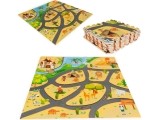 Žaidimų kilimėlis - dėlionė Eco Toys Safari, 9 dalys, 93 x 93 cm
