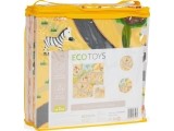 Žaidimų kilimėlis - dėlionė Eco Toys Safari, 9 dalys, 93 x 93 cm