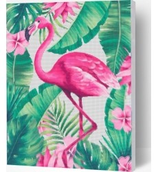 Splat Planet pixel art FLAMINGO 30x40 cm