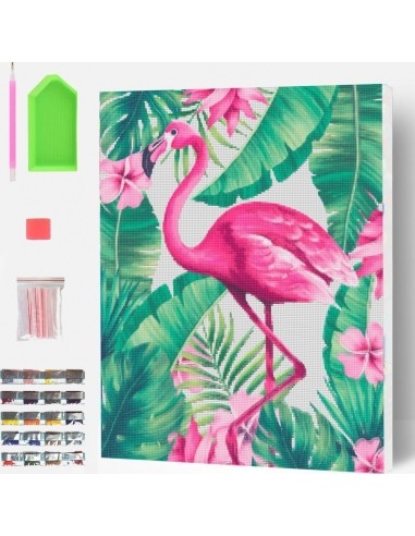 Splat Planet pixel art FLAMINGO 30x40 cm