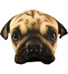 Splat Planet souvenir cushion PUG