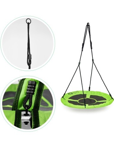 Sodo sūpynės "Erškėtrožės lizdas" 100 cm žalios ECOTOYS