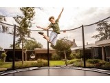Batutas su tinklu BERG Favorit Regular 430, pilkas, su saugos tinklu Comfort