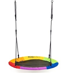 Garden swing stork's nest 100cm colorful ECOTOYS