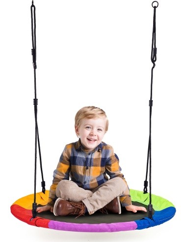 Sodo sūpynės "Erškėtrožės lizdas" 100 cm spalvingos ECOTOYS
