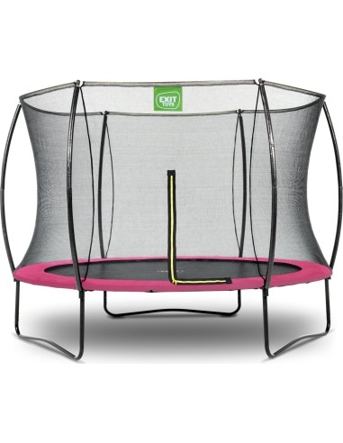 EXIT Silhouette trampoline ø244cm - pink Outdoor Round Coil spring Above ground trampoline