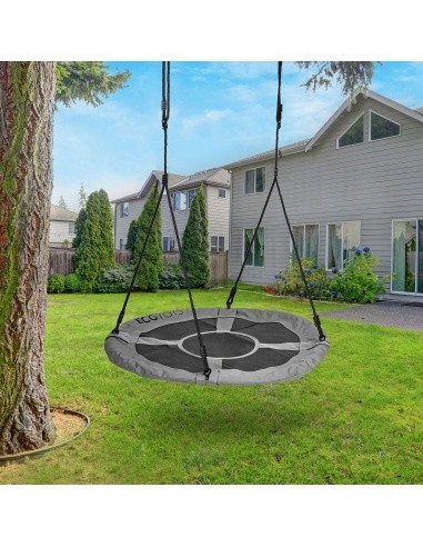 Sodo sūpynės "Stork's nest" 100cm pilkos spalvos ECOTOYS
