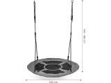 Sodo sūpynės "Stork's nest" 100cm pilkos spalvos ECOTOYS