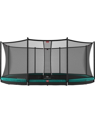 Batutas BERG Grand Favorit InGround - 520 cm, žalias, su saugos tinklu Comfort