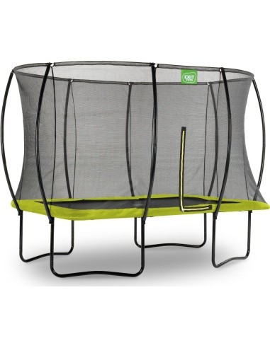 EXIT Silhouette trampoline 214x305cm - green Outdoor Rectangular Coil spring Above ground trampoline