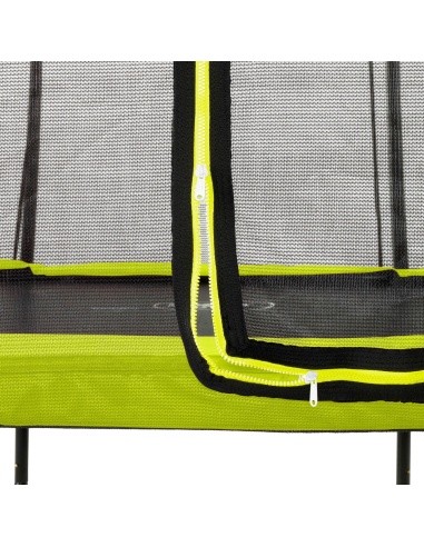EXIT Silhouette trampoline 214x305cm - green Outdoor Rectangular Coil spring Above ground trampoline