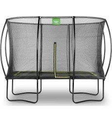 EXIT Silhouette trampoline 214x305cm - black Outdoor Rectangular Coil spring Above ground trampoline