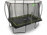 EXIT Silhouette trampoline 214x305cm - black Outdoor Rectangular Coil spring Above ground trampoline