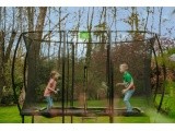 EXIT Silhouette trampoline 214x305cm - black Outdoor Rectangular Coil spring Above ground trampoline