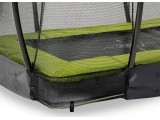 EXIT Silhouette ground trampoline 153x214cm with safety net - green