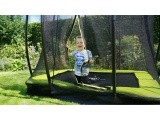 EXIT Silhouette ground trampoline 153x214cm with safety net - green