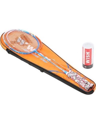 ALUMTEC 55K BADMINTON ROCKET SET + 3 PIECES SHUTTLECOCKS WISH