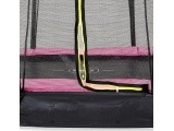 EXIT Silhouette ground trampoline 153x214cm with safety net - pink