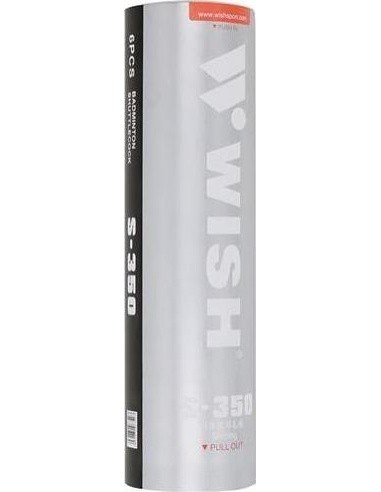 Nylon Shuttlecocks Wish S-350 6pcs