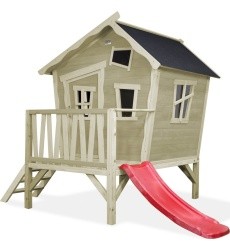 EXIT Crooky 300 wooden playhouse - grey-beige