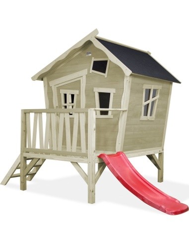 EXIT Crooky 300 wooden playhouse - grey-beige