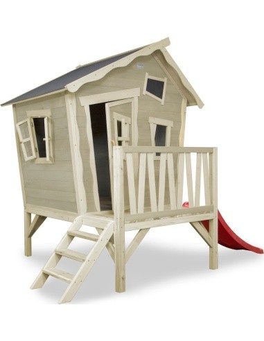 EXIT Crooky 300 wooden playhouse - grey-beige