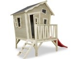 EXIT Crooky 300 wooden playhouse - grey-beige
