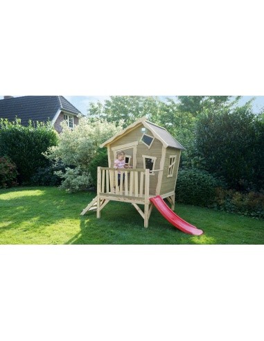 EXIT Crooky 300 wooden playhouse - grey-beige
