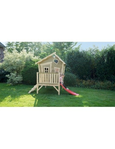 EXIT Crooky 300 wooden playhouse - grey-beige