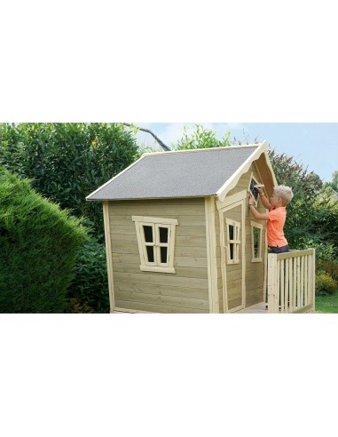 EXIT Crooky 300 wooden playhouse - grey-beige