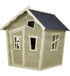 Medinis vaikų žaidimų namelis Exit Crooky 100 Grey-Beige