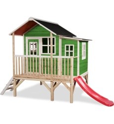 EXIT Loft 350 wooden playhouse - green