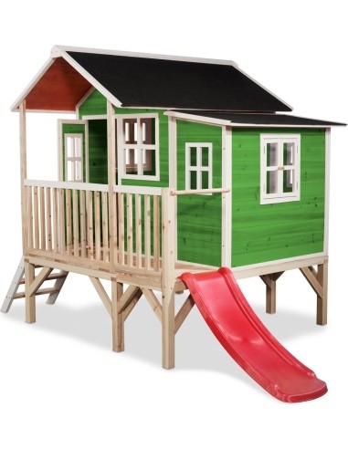 EXIT Loft 350 wooden playhouse - green