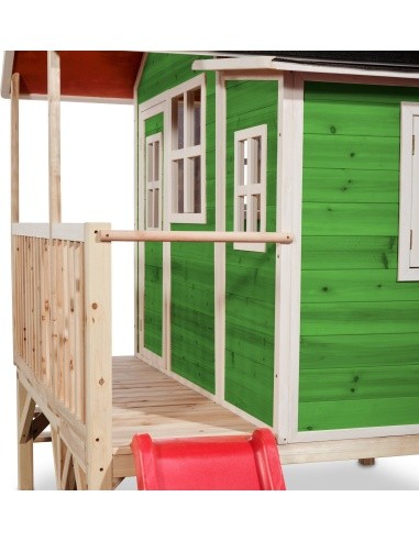 EXIT Loft 350 wooden playhouse - green