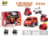 Fire Department Vehicle Set 1:36