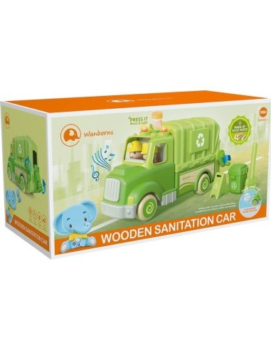 Wooden Garbage Truck
