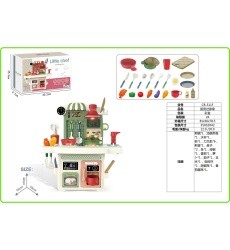 Kitchen with Light and Sound Function Green
